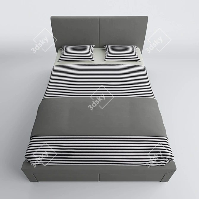 Modena Bed 3D model image 2