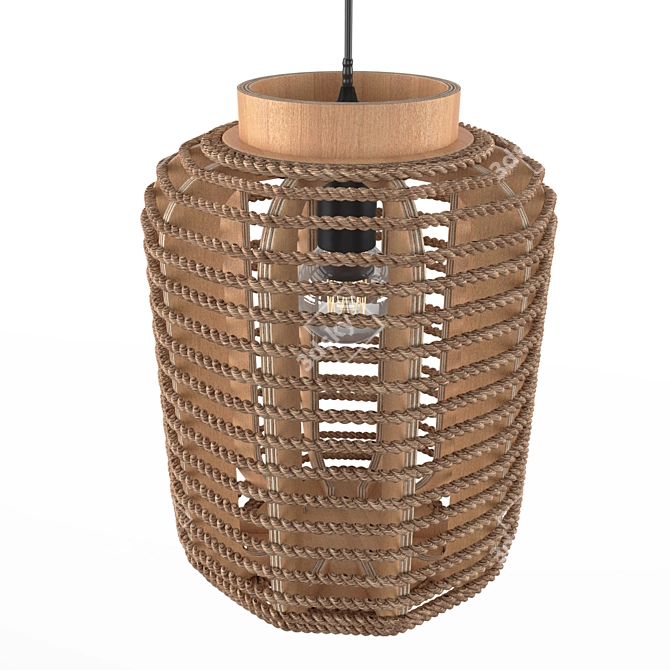 Chinese Lantern Hanging Lamp (1 Light) 3D model image 2