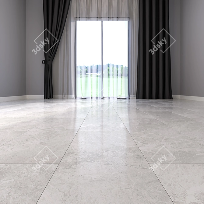 Luxury Marble Floor Tiles 3D model image 2