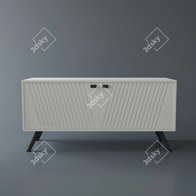 Vesuvius Console: Sleek and Stylish 3D model image 1