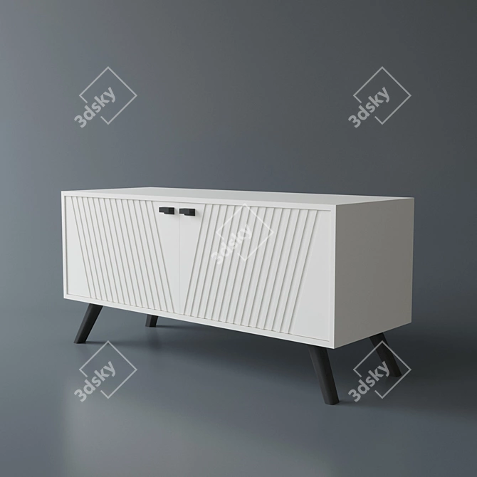 Vesuvius Console: Sleek and Stylish 3D model image 2