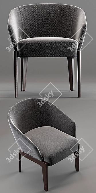 Elevate Your Comfort with the Molteni & C CHELSEA Easy Chair 3D model image 2