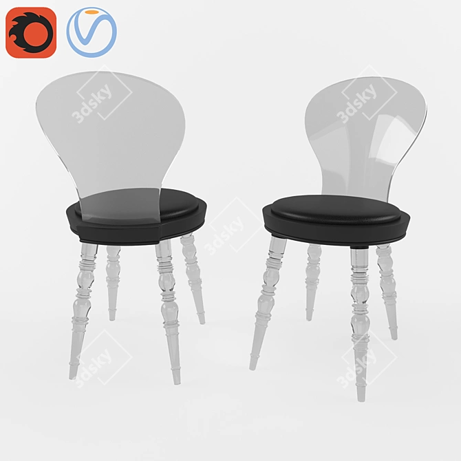 Modern Icicle Chair 

(Translation: Современный стул-ледяной) 3D model image 1