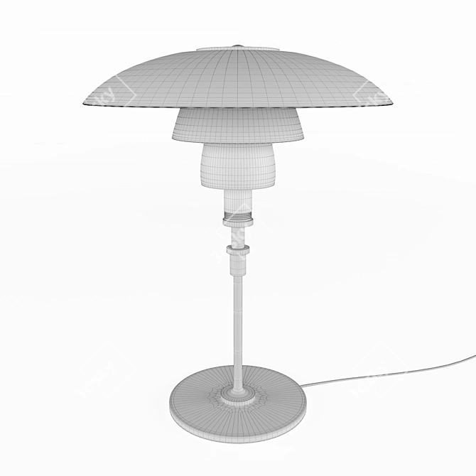 Modern Table Lamp with Adjustable Height 3D model image 3