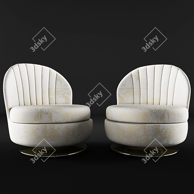 Elegant Coupe Chair 3D model image 1