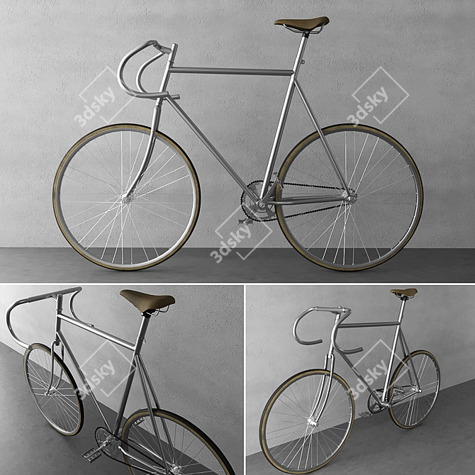 Sleek Corona Bicycle 3D model image 1