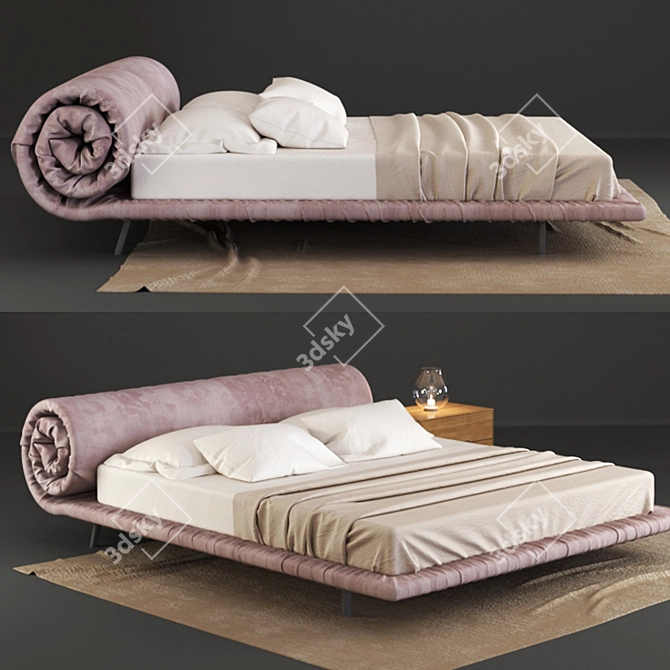 Bonaldo Blanket: Luxurious Bed for Ultimate Comfort 3D model image 1