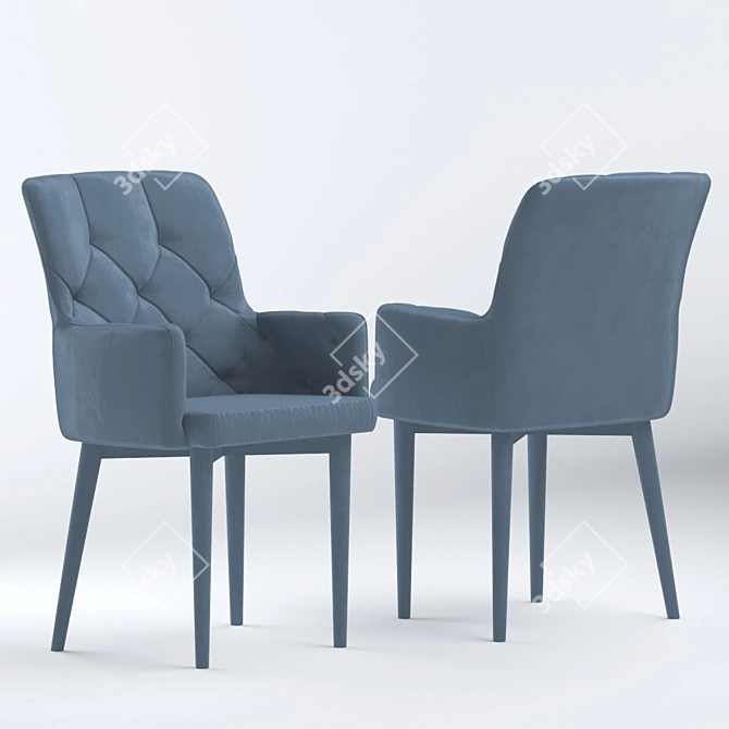 Sleek Signal Ricardo Chair 3D model image 1