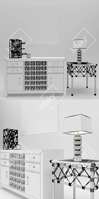 Modern Sideboard - Stylish and Functional 3D model image 3