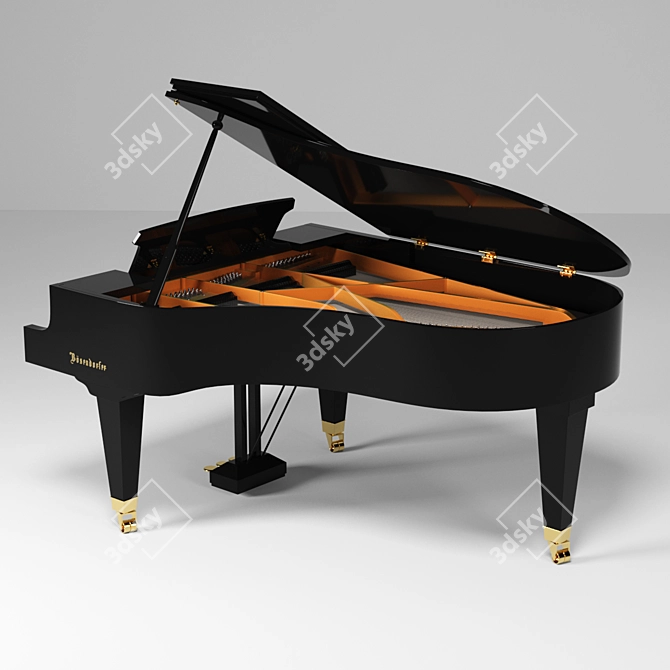 Luxury Bosendorfer Gran Piano 3D model image 2