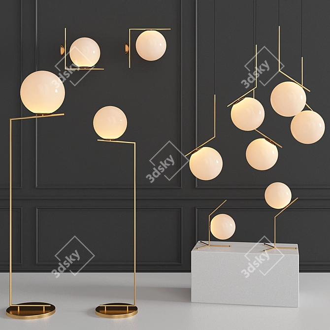  Chic Illumination: Flos Ic Collection 3D model image 1