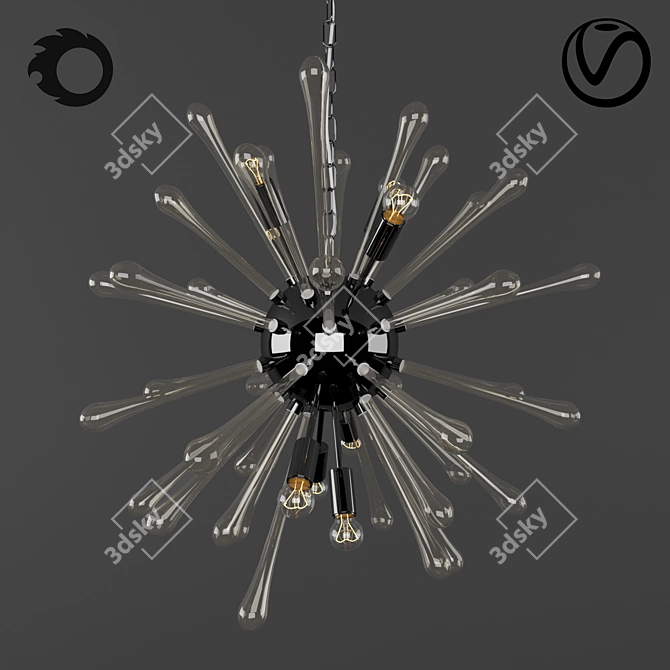 Astro Suspension Light - Stylish and Functional 3D model image 1