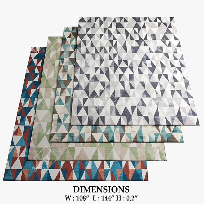 CC-TAPIS Diamond Rugs Collection 3D model image 1