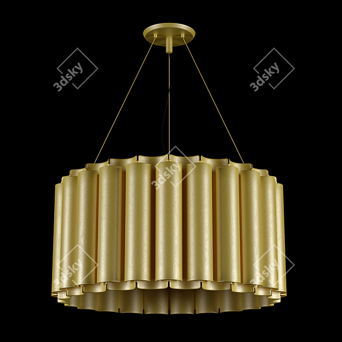 Luxury Gold Chandelier by Brabbu 3D model image 1