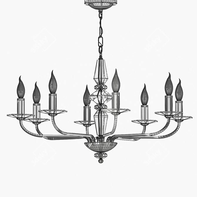 Maytoni Monte Carlo Chandelier | 8 Arms 3D model image 2