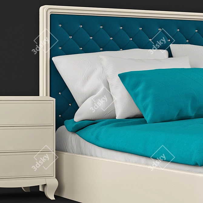 Sea Wave Bedroom Set 3D model image 2