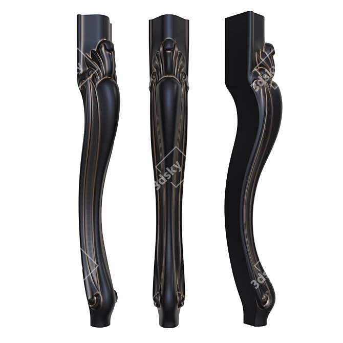 Sleek Leg Classic Design 3D model image 1