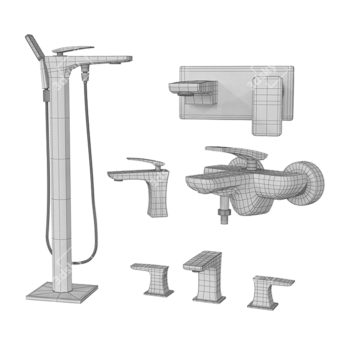 NEWARC Life Series Faucets 3D model image 3