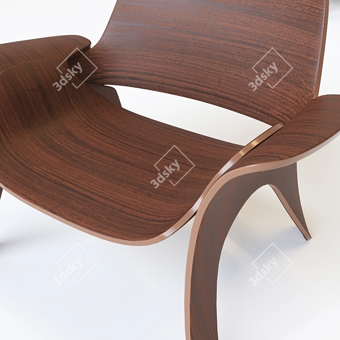 Blooming Beauty: Rose Chair 3D model image 2