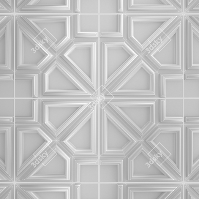 Grazia Ambra/Greige 10x10cm Ceramic Tile 3D model image 3