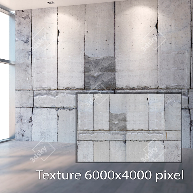 Seamless 4K Block Texture 3D model image 2