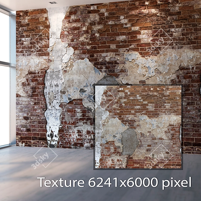 Seamless 4K Brick Texture 3D model image 2