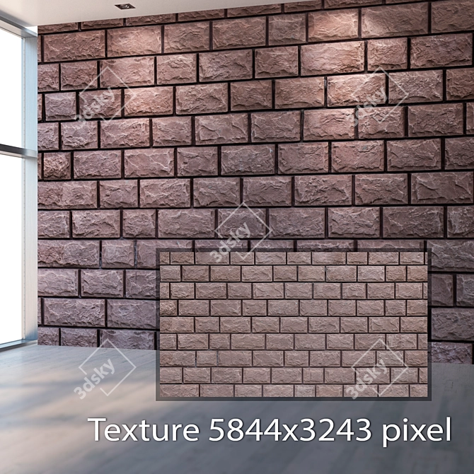 Seamless Textured Blocks in 4K 3D model image 2