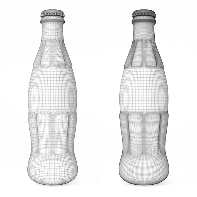 Authentic Coca Cola Bottle - High Detail 3D model image 3