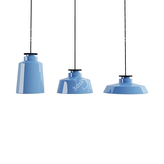 Sleek Pendant Lamp: Modern Elegance 3D model image 1