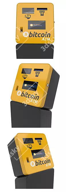 CryptoCash ATM: Easy Bitcoin Transactions 3D model image 2