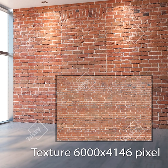 Seamless 4K Brick Texture 3D model image 2