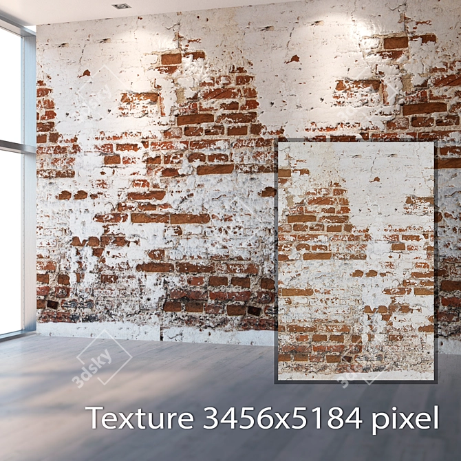 Seamless 4K Brick Texture 3D model image 2