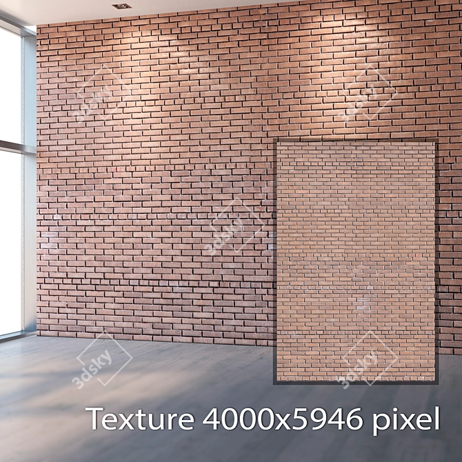 4K Seamless Brick Texture - Maps & Materials 3D model image 2