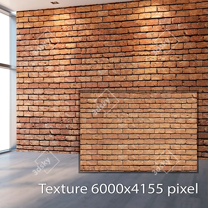 Seamless 4K Brick Texture 3D model image 2