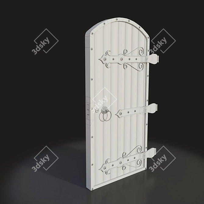Gothic Arch Door 3D model image 3