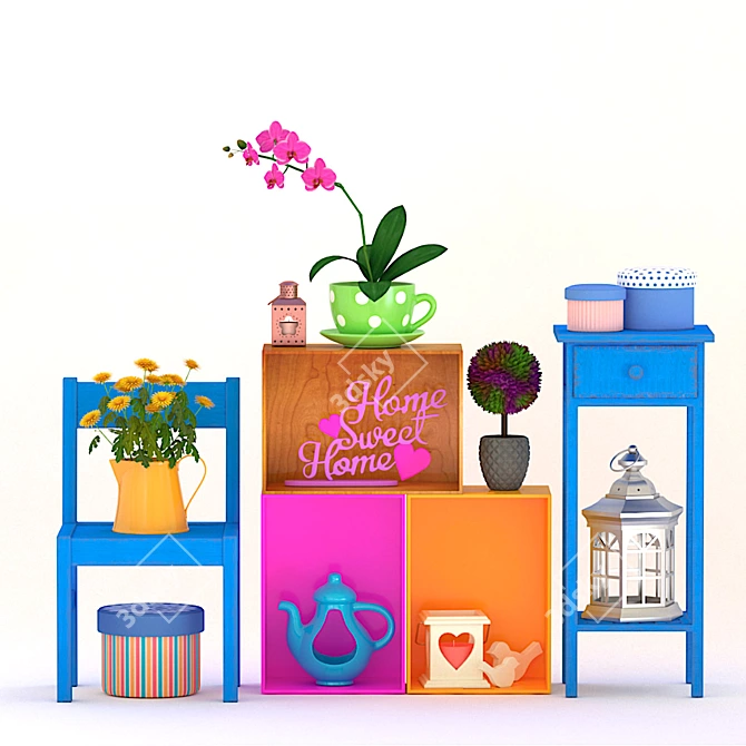 Title: Sweet Home Decor Collection 3D model image 1