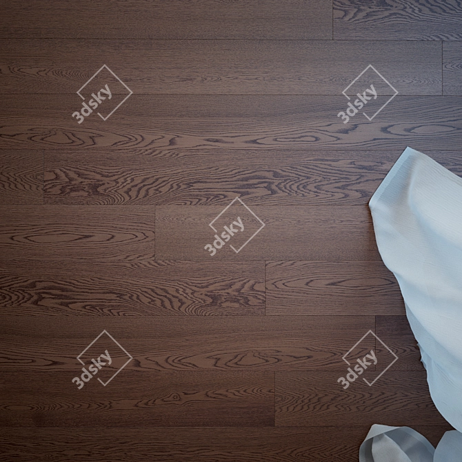 Elegant Mahogany Wood Flooring 3D model image 2