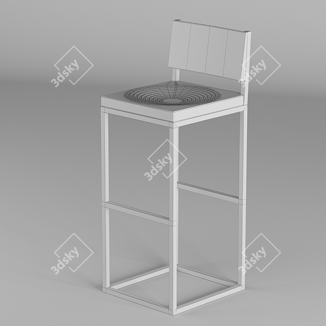 Playful Joker Bar Stool 3D model image 2