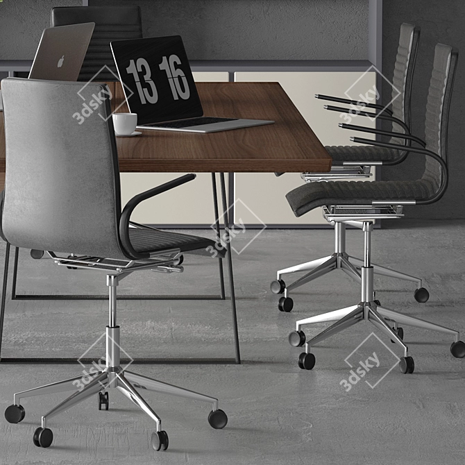 Modern Office Furniture Set 3D model image 2