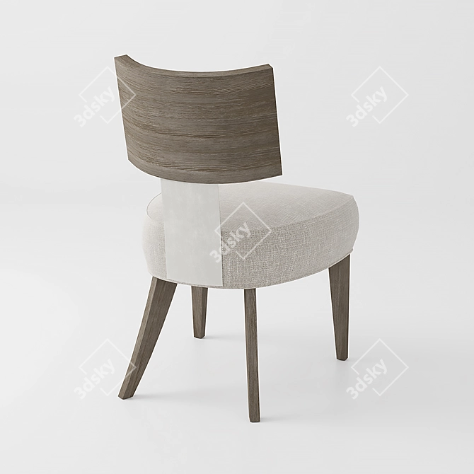 Bernhardt Mosaic Side Chair: Modern Elegance in Your Space 3D model image 2
