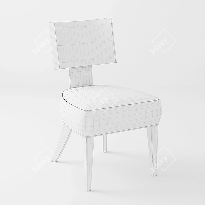 Bernhardt Mosaic Side Chair: Modern Elegance in Your Space 3D model image 3