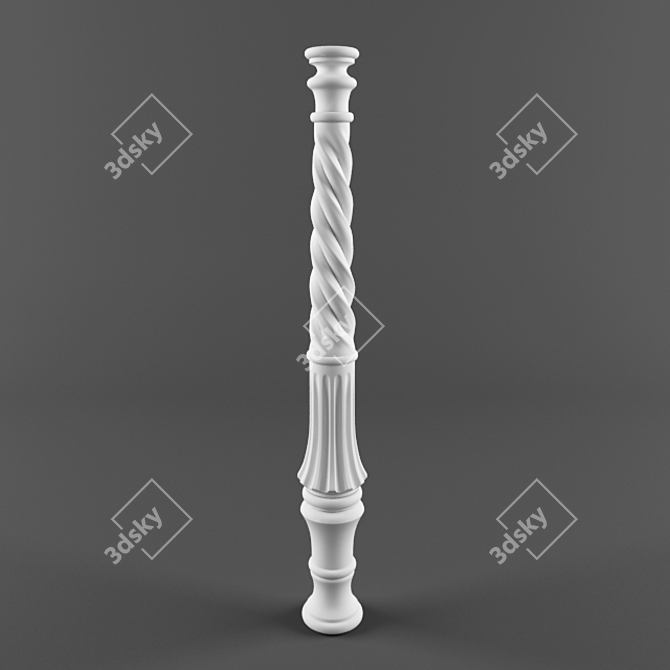 Title: Elegant Baluster 3D model image 1