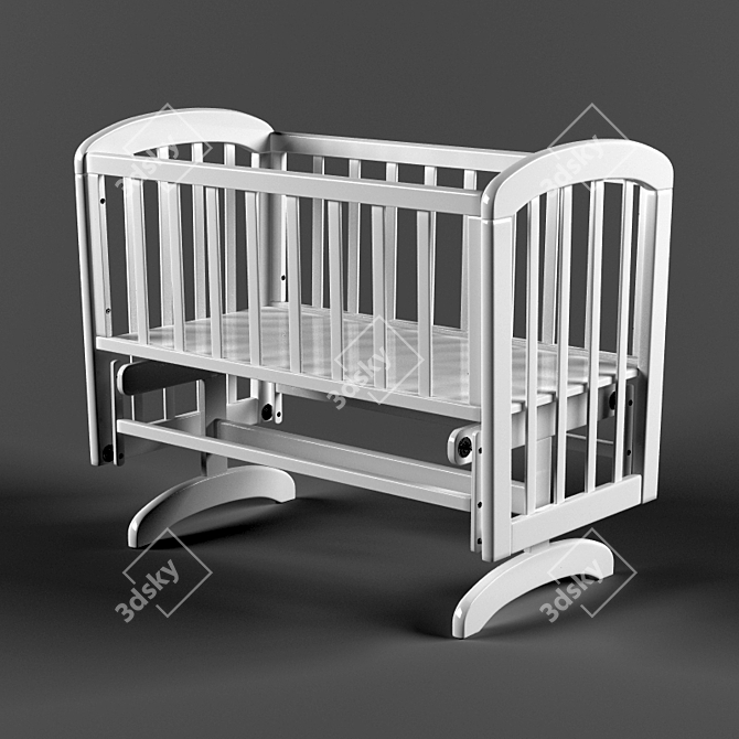 Anna Glider Cradle - Stylish and Compact 3D model image 1