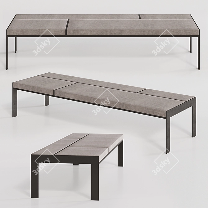 Sleek Gauguin Coffee Table by Liaigre 3D model image 1