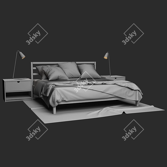 Scandi Bed 2015: V-Ray Render 3D model image 3