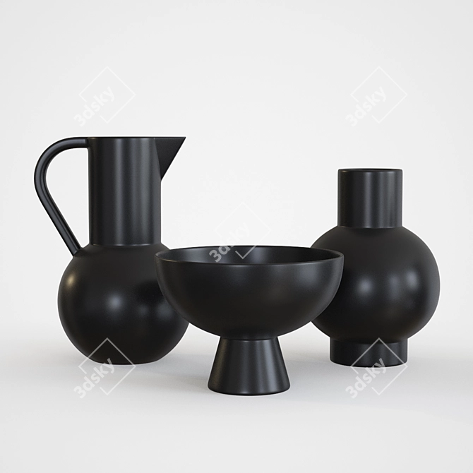 Strom Ceramics: Danish Design Elegance 3D model image 1