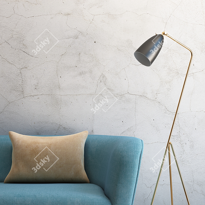 Seamless Ultra HD Plaster 3D model image 2