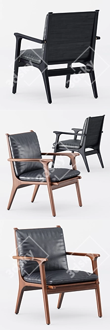 Stellar Works REN Lounge Chair 3D model image 2