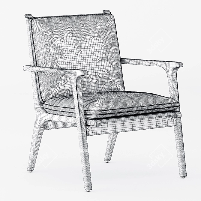 Stellar Works REN Lounge Chair 3D model image 3