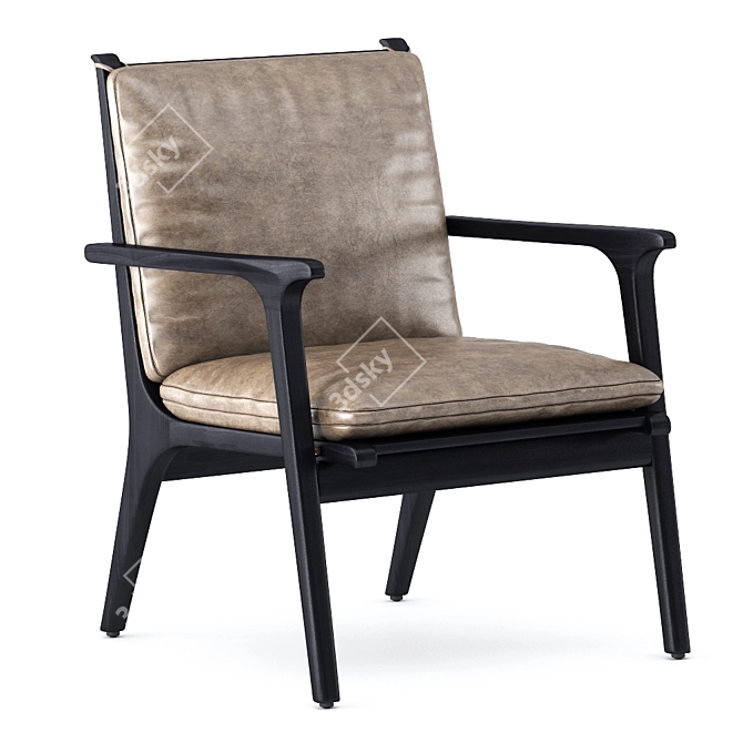 Stellar Works REN Lounge Chair 3D model image 4